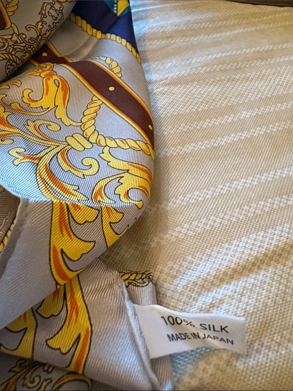 Vintage pure silk Celebrating 100 years Rotary  square scarf